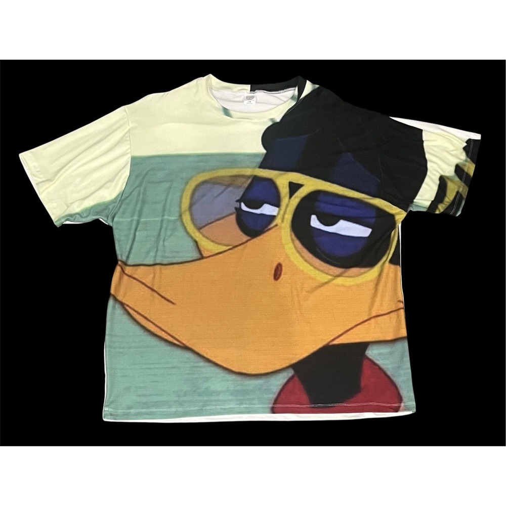 Looney Tunes Unisex 2X Short Sleeve Daffy Duck Meme Shirt.